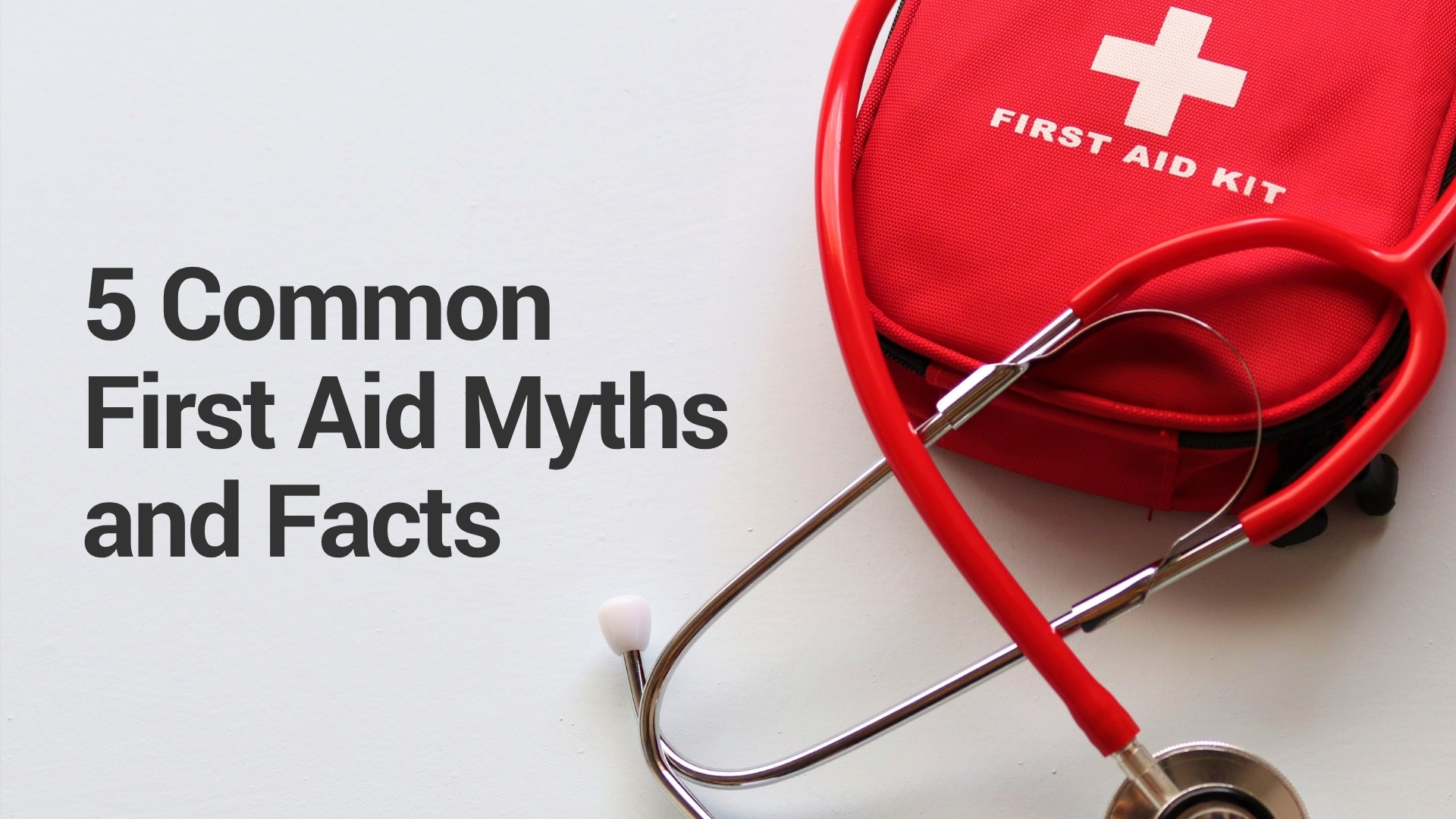 A blog cover contain a small first aid kit and stethoscope