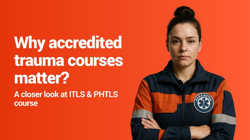 a blog cover of a female paramedic, hand crossed